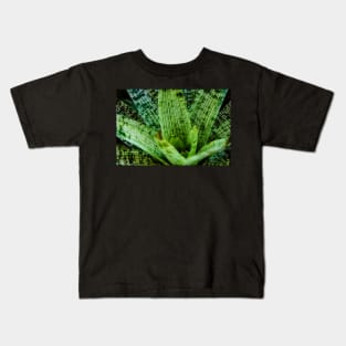 Striped Leaves Kids T-Shirt